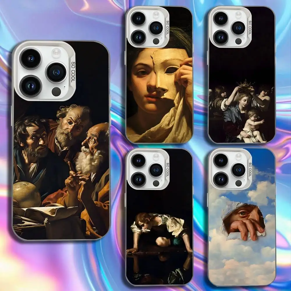 

Caravaggio Paintings Phone Case For iPhone 17,16,15,14,13,12,11,Mini,Pro,SE,MAX White Matte Shockproof Cover