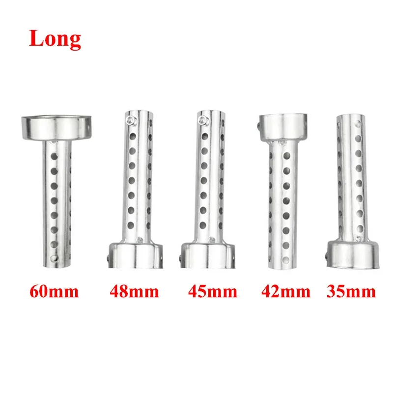 Knalpot sepeda motor Universal, 2 buah sepeda motor Universal 35mm 42mm 45mm 48mm 60mm, knalpot dapat dimasukkan ke dalam peredam bising