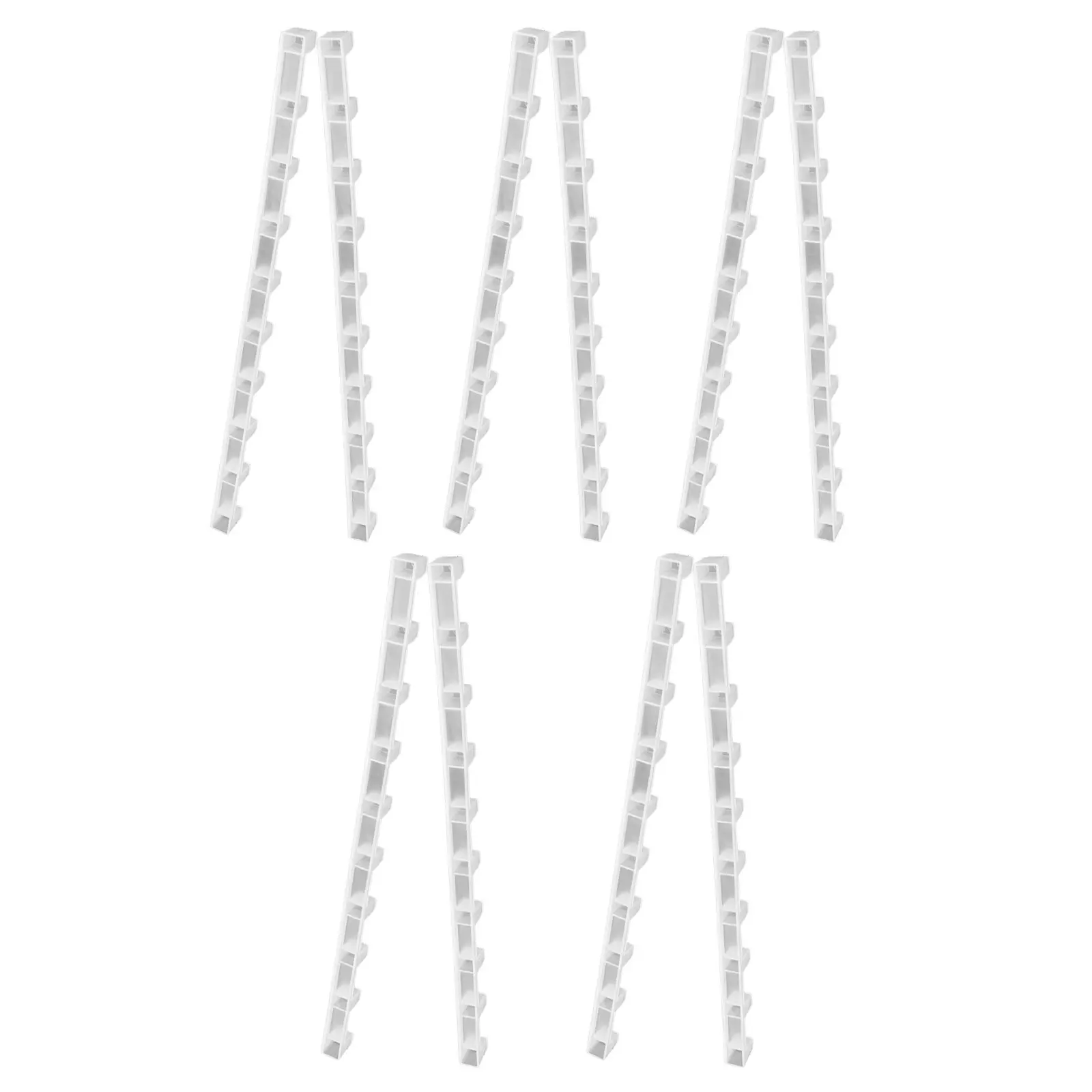 10Pcs Honeycomb Frame Spacing Strip Environmental Friendly Plastic Bee Hive Spacers Bee Nurturing Divider Beekeeping Supply