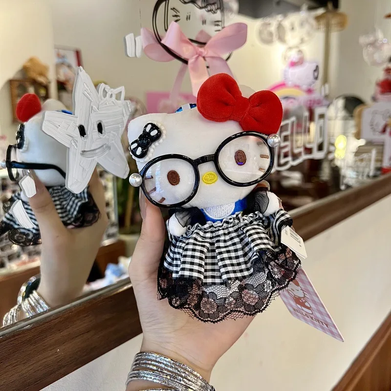 Hellokitty boneca chaveiro pacote embalagem decoração hellokitty segurar vermelho pode pingente bonito presente acessórios brinquedos