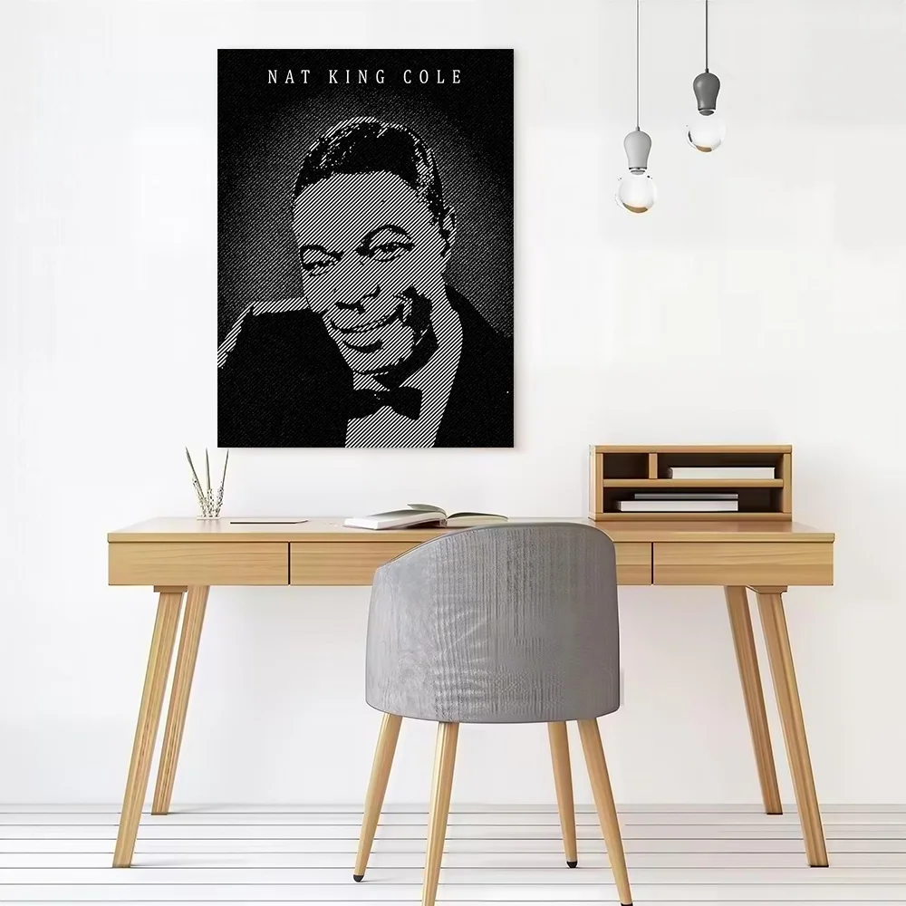 Nat King Cole Canvas Wall Arts Poster Customizable Pictures Printing for Room Art of Murals Personalized Painting Wand Deko Home