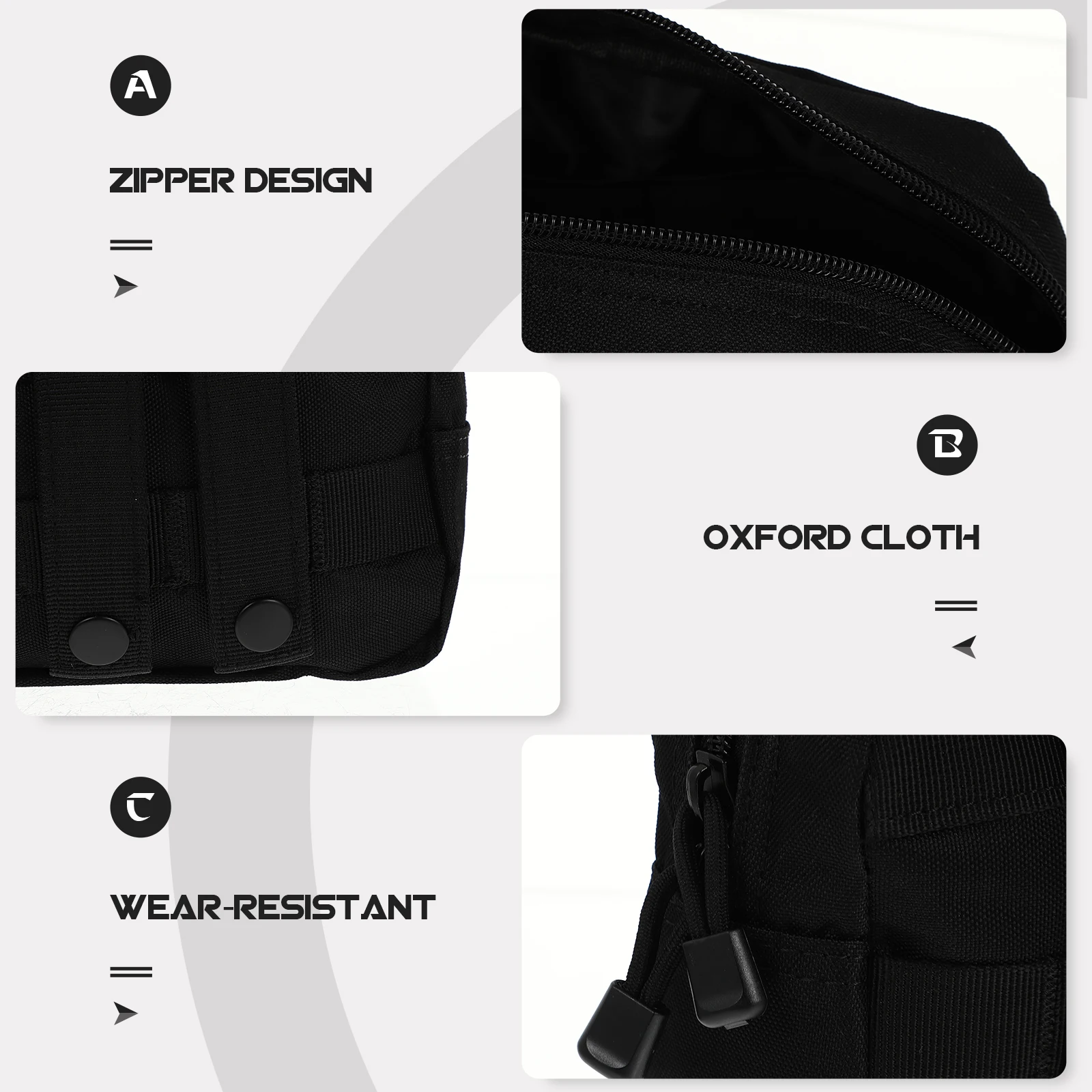 

Vest Hanging Pack Portable Travel Sports Bag Zipper Oxford Cloth Multi Pocket For Hiking Camping Outdoor Phone Storage