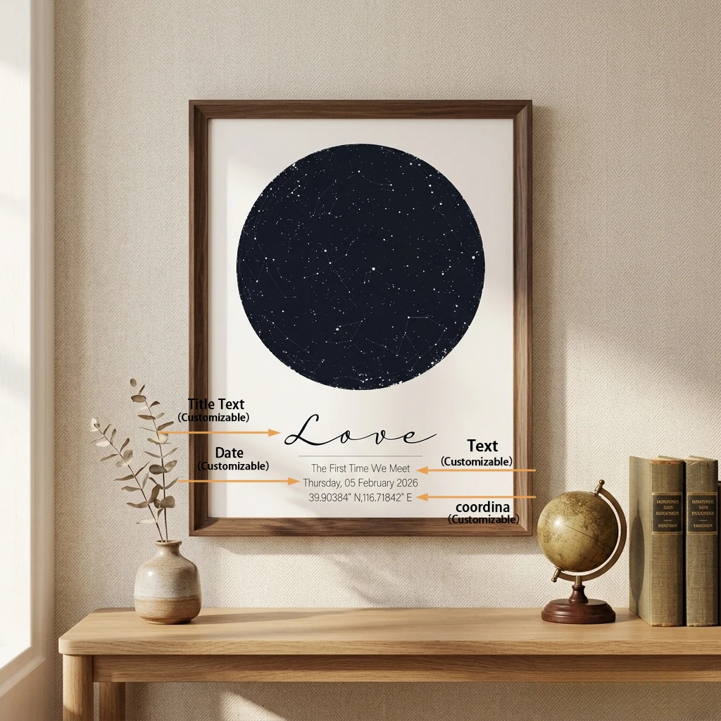 Impression personnalisée de ca - Custom Star Map avis et prix