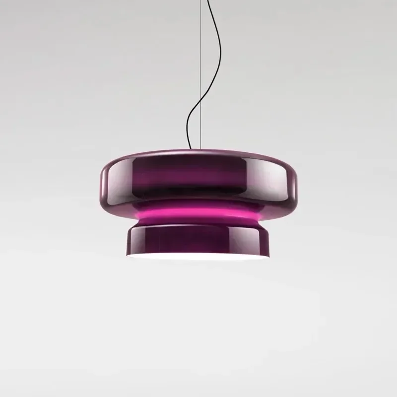 Lámpara colgante de restaurante bohemio Marset español, arte creativo de diseño, lámpara de ambiente de barra de cristal colorida