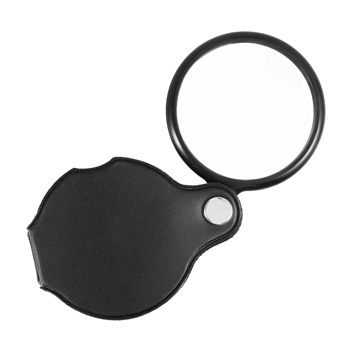 Folding Fold Away Pocket Magnifying Glass Magnifier Lens 3X Magnification Folding Leather Case Magnifying Glass