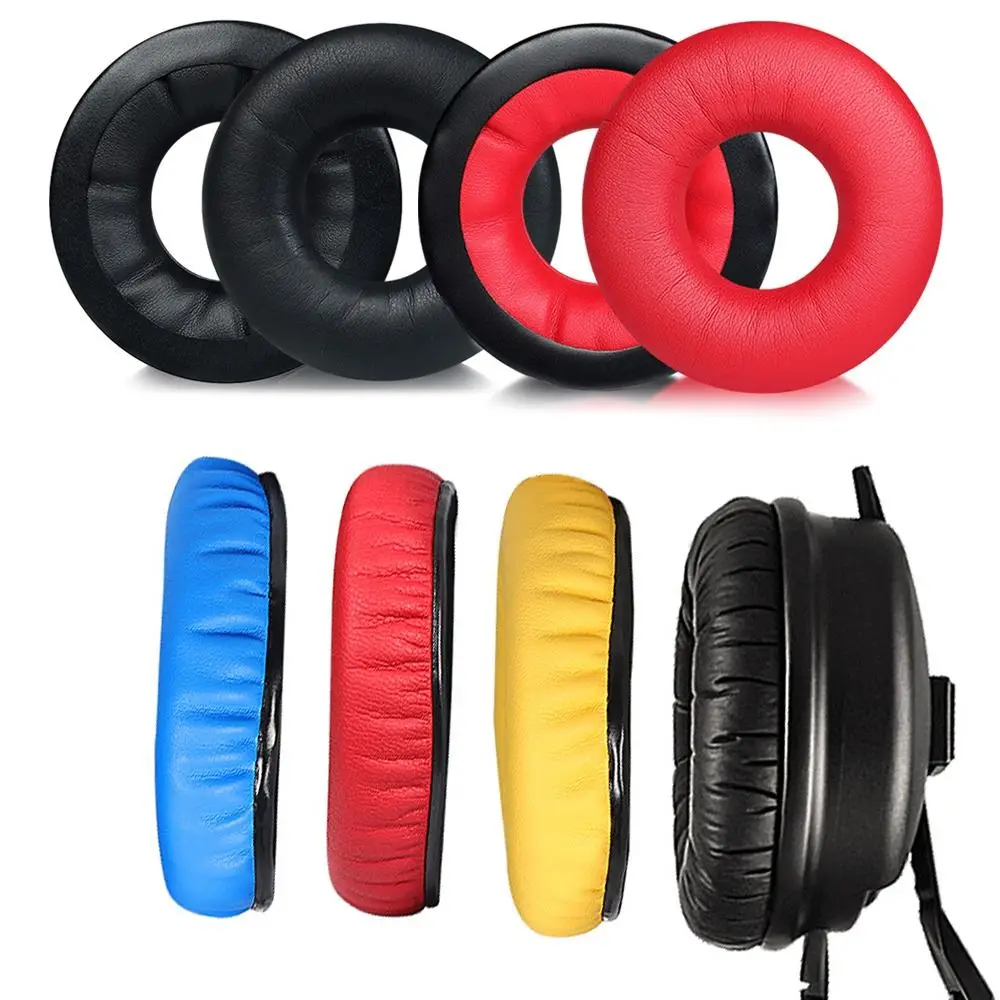 NUNUVV Replacement protein leather Earpads /Head beam cushion Fits For Sennheiser HD25 Headphone Ear Pads/Earpads Ear Cushions ，
