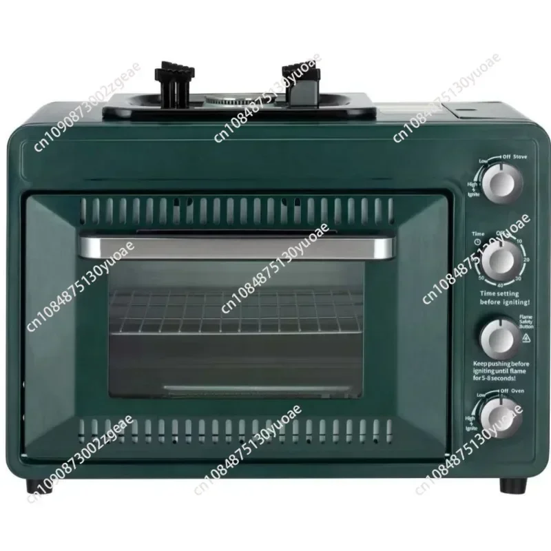 Cross-Border Outdoor Portable Gas Oven, Field Camping, Integrated Casserole, 25-30L Oven