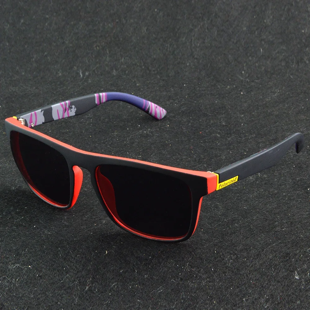 

Polarized Square Sunglasses Men Black Red Frame And Purple Pink Design Light Sunglasses Women For Sports Outdoor And Business