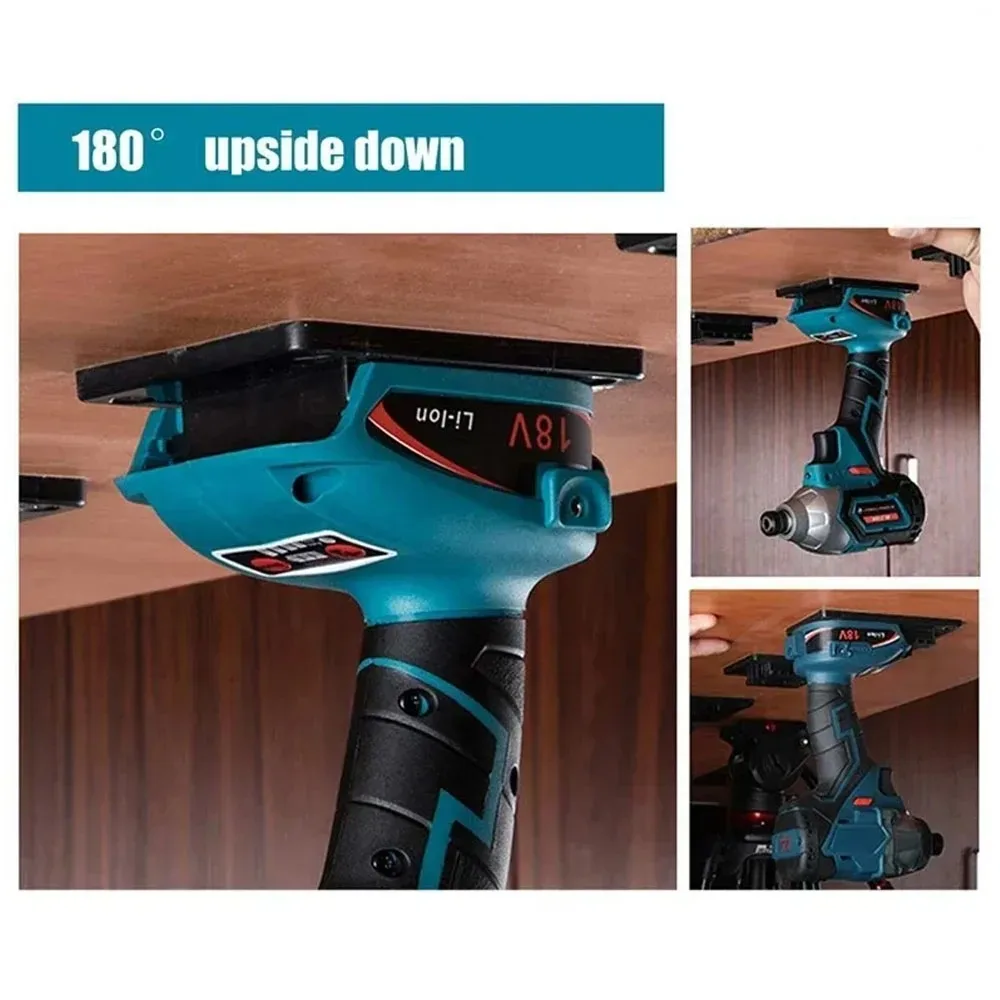 5 Stück Wandhalterungen für Makita/Bosch 18V Li-Ionen Elektrowerkzeuge, Aufbewahrungshalterung für Garage und Werkstatt, ohne Akku – Detail 12