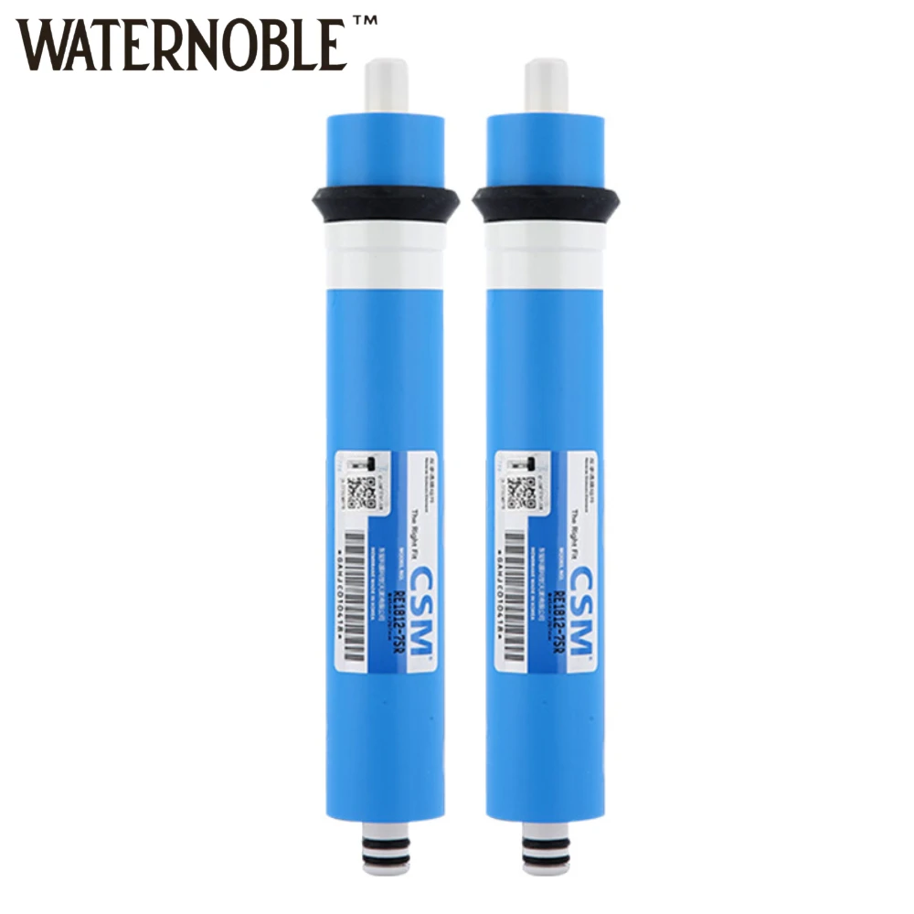 

Waternoble RO Membrane Filter 75/100/200G Water-Saving Membrane Replacement for Under Sink RO Drinking Purify System for House