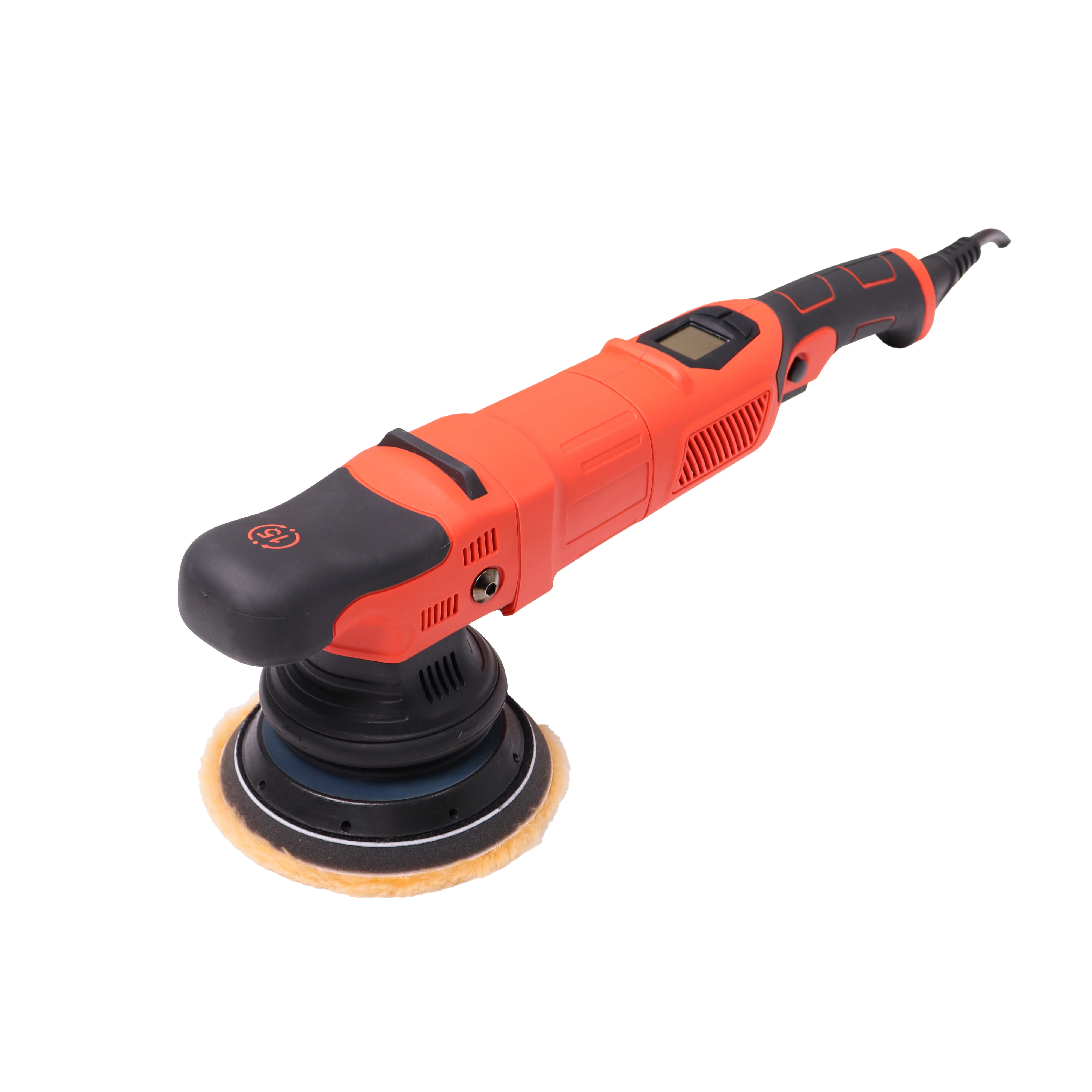 1400W Electric Dual Action Polisher 12mm/15mm Orbital with Digital Display and 125mm/150mm 5inch/6inch Backing Pad