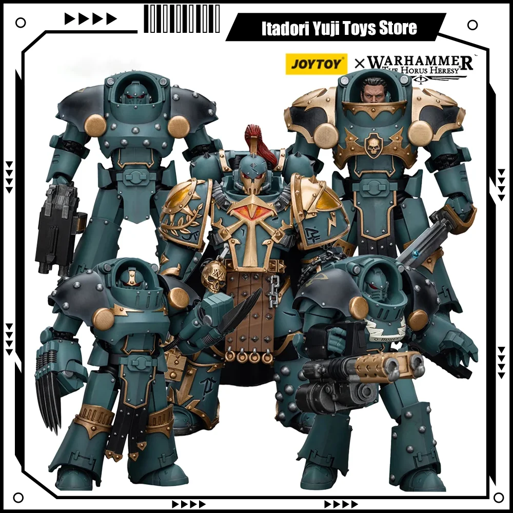 [EN STOCK] JOYTOY 1/18 Warhammer The Horus Heresy figuras de acción Sons of Horus Tartaros Terminator Squad colección de modelos de Anime