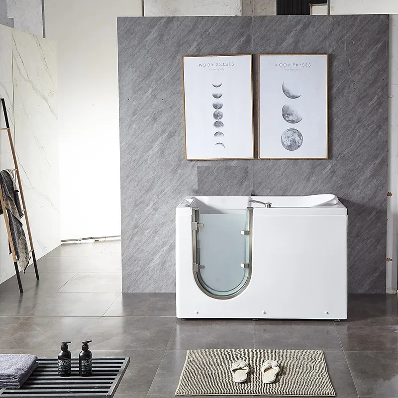 

Акриловый цилиндр для открытия двери ванны для пожилых людей, квадратная боковая дверь для сидения в ванне, пузырь jacuzzi