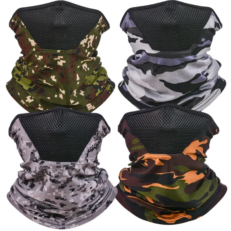 Cycling Mask Multi Purpose Sports Half Face Headscarf Outdoor Bicycle Milk Silk Scarf Sun Protection Breathable Quick Dry Women