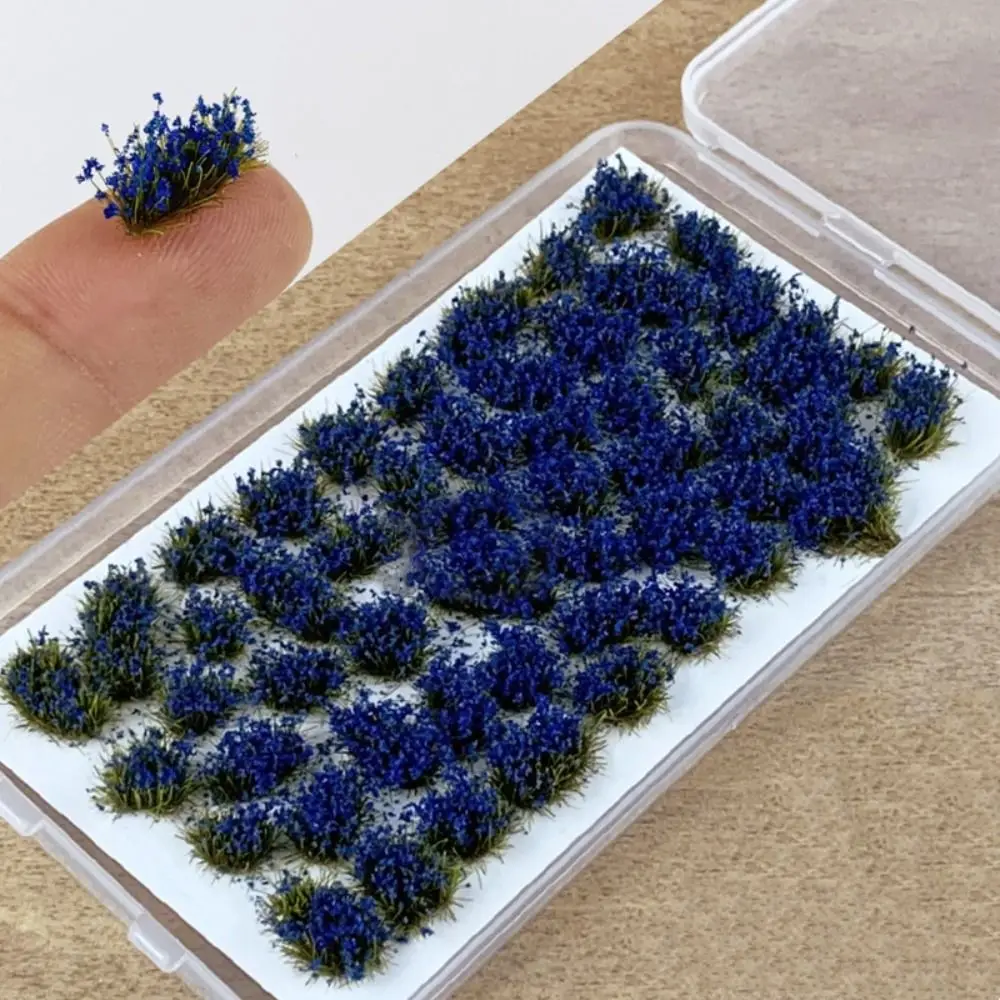 Simulación de racimo de flores en miniatura, materiales de plantas, edificio artesanal, modelo de hierba, tren ferroviario Artificial, modelo de flor estática