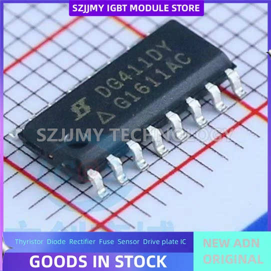 10PCS/LOT DG411DY-T1-E3 DG412CY DG413DYZ SOIC-16 New Original MICRO CONTROLLER GOOD PRICE AND QUALITY