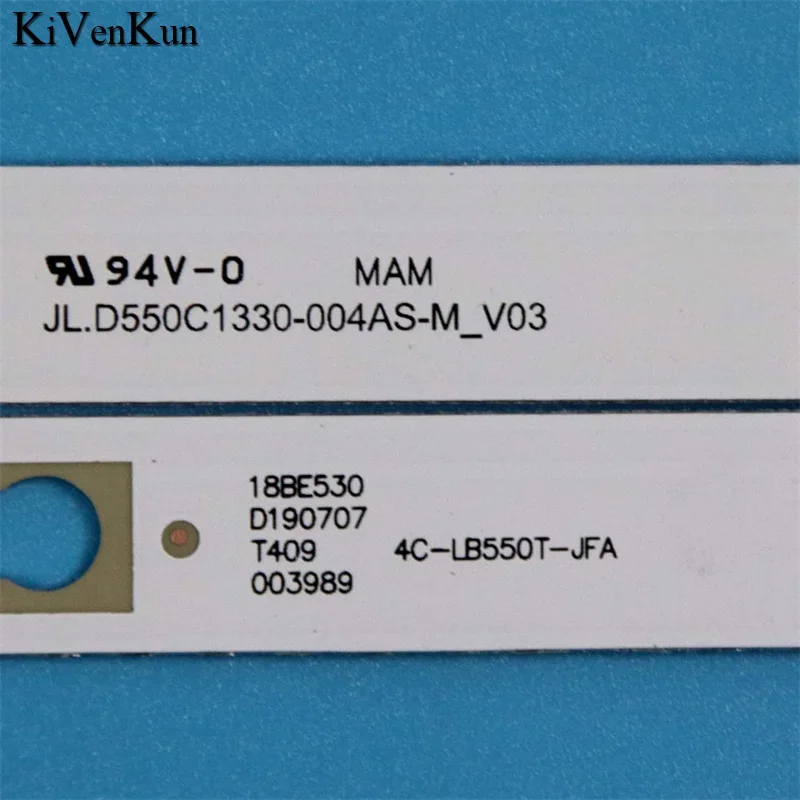 Совершенно новые светодиодные лампы для телевизора 55D1200 12*4 55HR332M12A0 V2 4C-LB550T-HRCC, полосы подсветки для диагональных лент JVC SI55FS