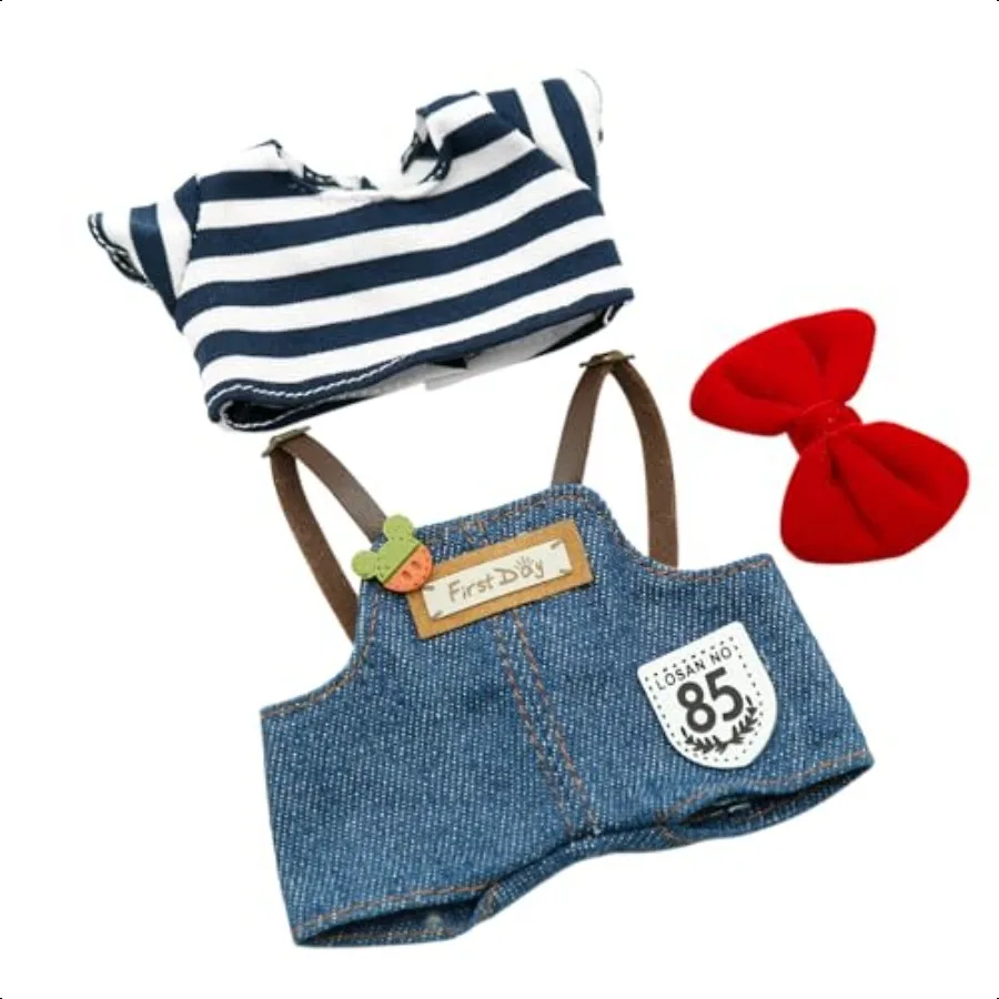 

17cm Clothes for Doll 3Piece Set Cute Clothes for Doll Cowboy Stylish Outfit with Accories No Doll