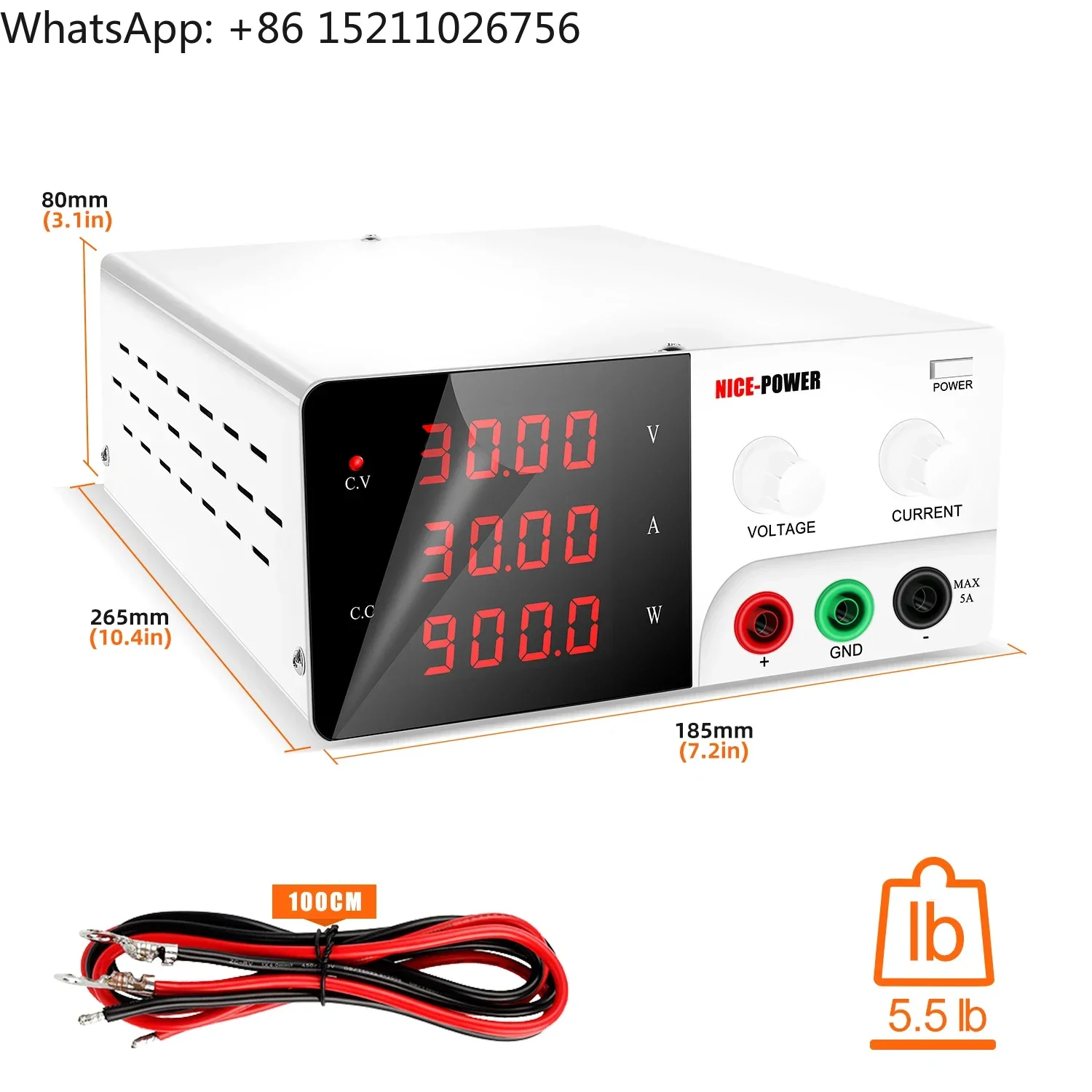 New Arrival Nice Power R-SPS3030 30V 30A Lab Bench Programmable Variable Adjustable Regulated DC power Supply