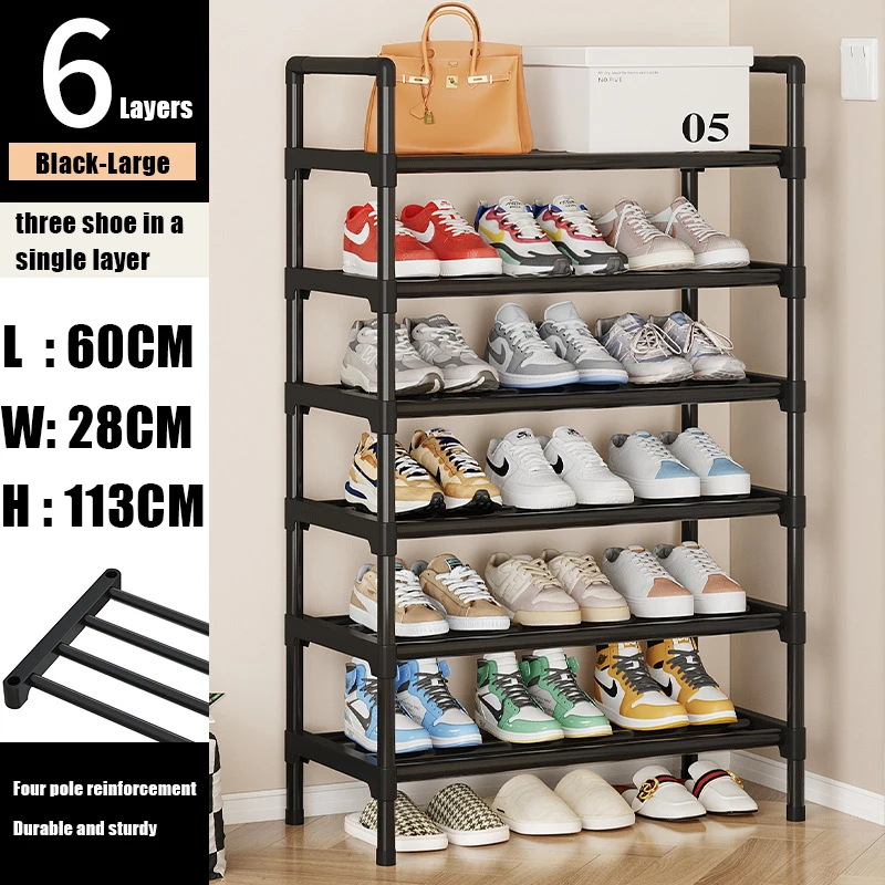 Simple Shoe Rack DIY Easy Assemble Dustproof Boots Organizer Stand Holder Space-Saving Shoes Storage Shelf Entryway Shoe Cabinet