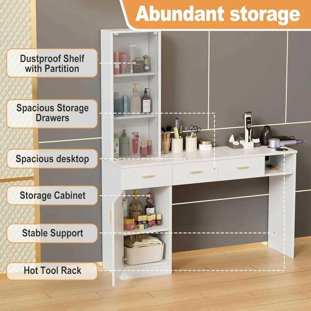 محطة صالون الحلاقة، مجموعة معدات صالون تصفيف الشعر على الحائط، مجموعة أثاث سبا التجميل #3