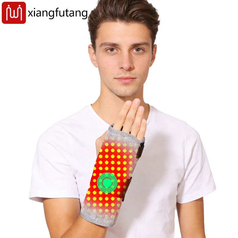 

Red Light Electric Heating Palm Wrist Protector with Vibration Massager Relieves Wrist Joint Pain and Fatigue Arthritis