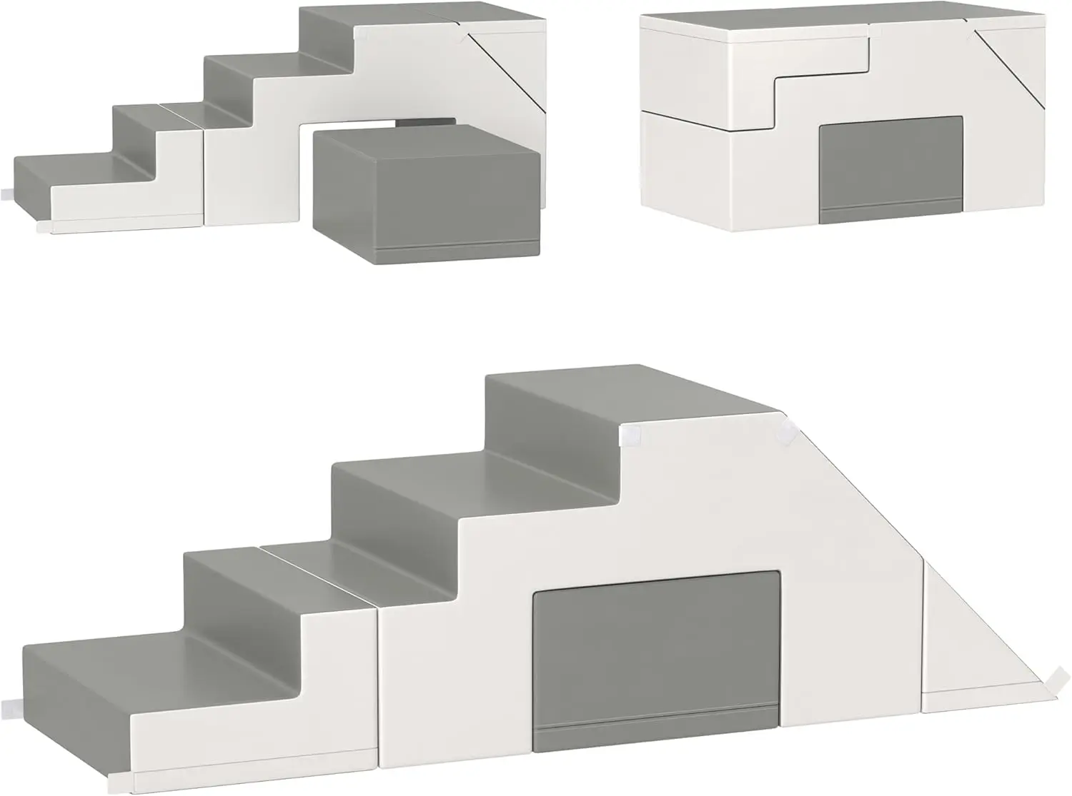 

Soft Play, Foam Climbing Toys for Toddlers 1-3 Years, 2 Piece Climbing Blocks for Slide, Climb and Crawl, Indoor Kids Baby Activ