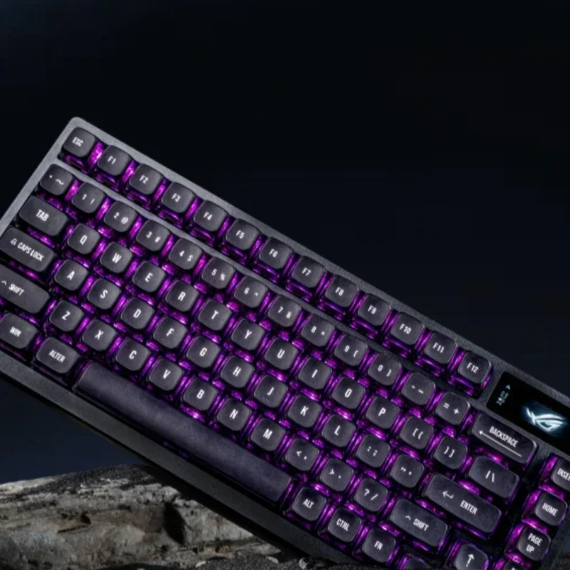 

122 Keys Transparent Pudding Keycaps ASA Highly PBT Gaming Key Caps Mechanical Keyboard Accessories for MX Switch Keyboard Caps