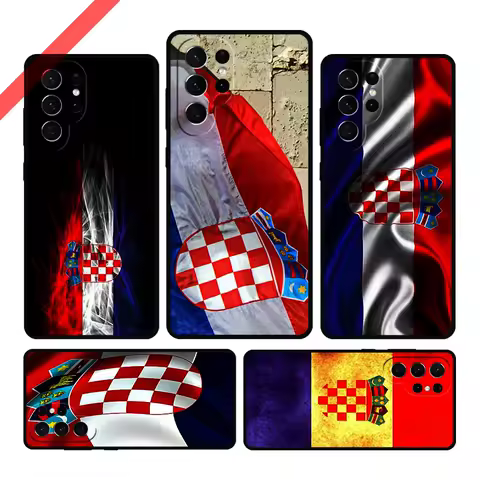 Croatia flag Phone Case For Samsung Galaxy S20 FE S21 S10 S23 Plus S24 S22 Ultra Coque Note20 Note10 S9 S8 Cover Capa