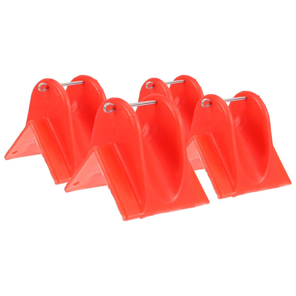 

4 Pcs Safety Rope Protective Cover Climbing Gears Emergency Protector Protection Tools Red Equipment