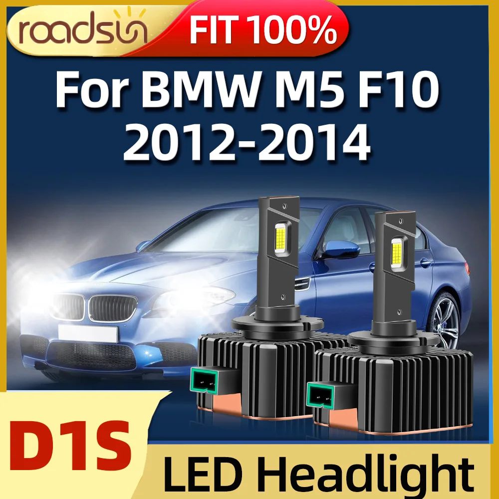 Roadsun LED Car Headlights HID D1S Bulb 30000LM Car Light Turbo Lamp 6000K Automobile For BMW M5 F10 2012 2013 2014