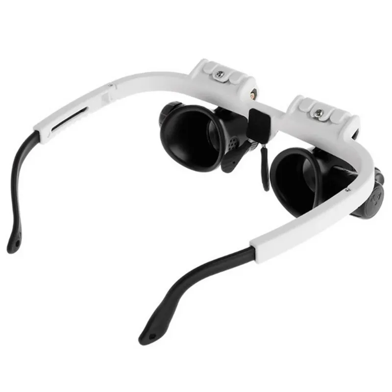 Professional Headband LED Magnifying Glass Hands Free Magnifier Glasses for Electronic Repair Soldering Jewelry Making Reading