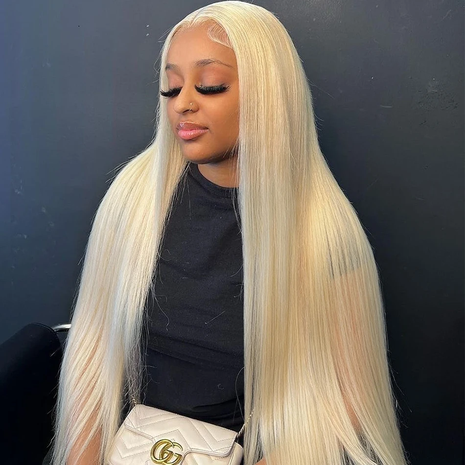 613 perruque de cheveux humains os droit perruques de cheveux humains pour les femmes 13x6 Hd dentelle frontale perruque 30 32 pouces 13x4 miel Blonde dentelle avant perruque