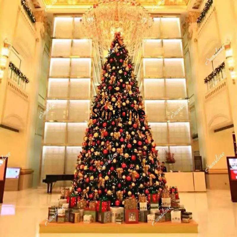 Large Christmas tree 3/5/6/7/8/10 shopping mall hotel square decoration scene glow