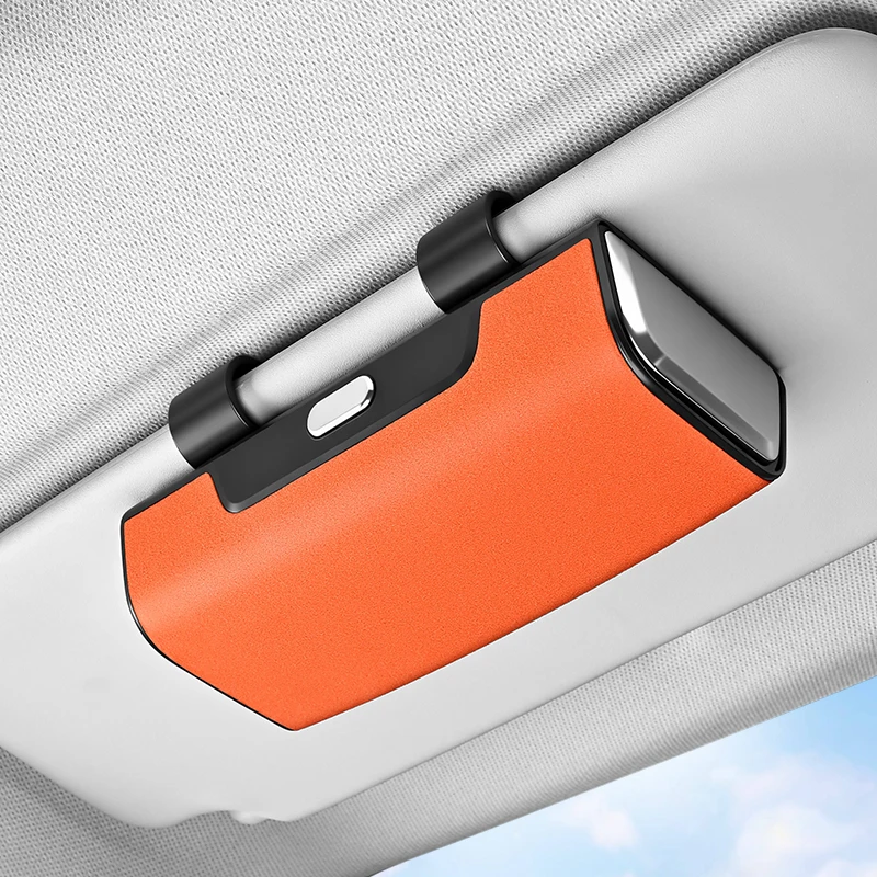 Auto Sonnenblende Platte Gläser Hängen Fall Auto Sonnenschirm Klemme Sonnenbrille Organizer Halter Kit Auto Gläser Lagerung Tasche Zubehör