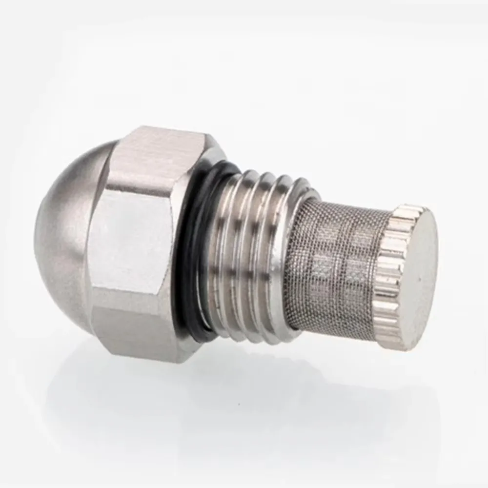 2PCS 304 Stainless Steel Misting Nozzle 1/4 BSPT 1.5mm Orifice Atomizing Spray Tip Silver Outdoor Cooling Nozzle Garden Watering