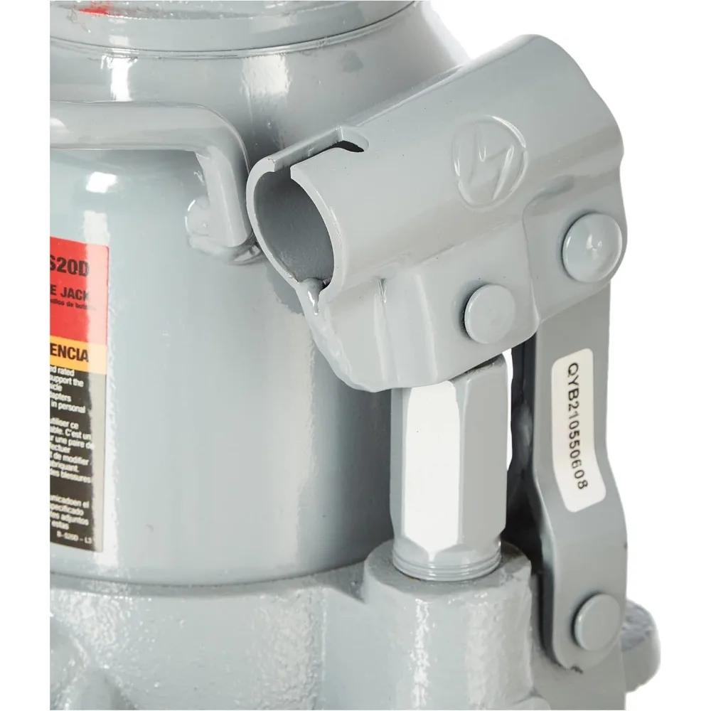 رافعة زجاجة هيدروليكية بسعة 20 طن باللون الرمادي