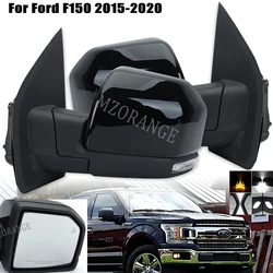 Car Side Mirror Assembly For Ford F-150 F150 2015-2020 Auto Heating Turn Signal Electric Adjustment Mirror Blind Spot US Version