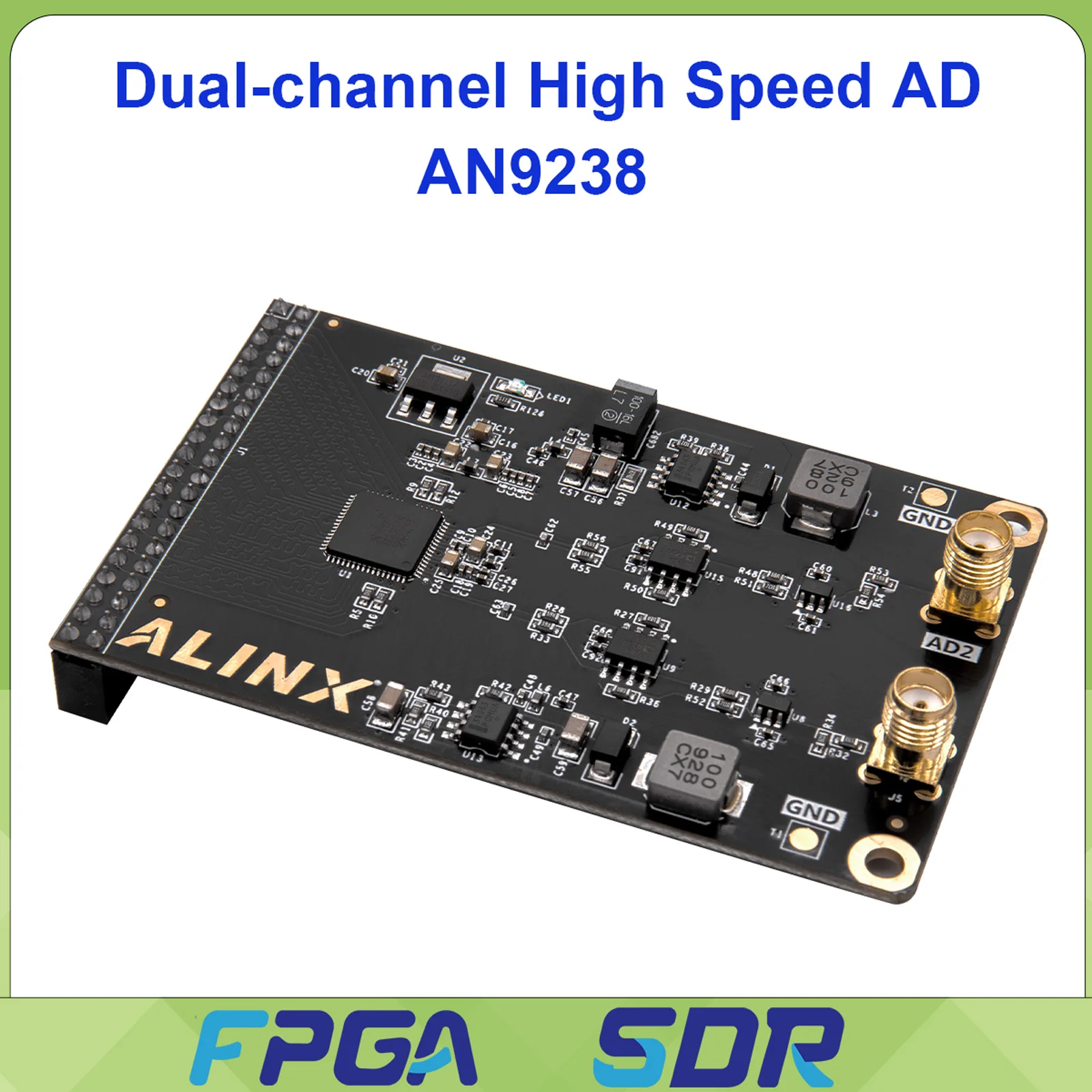 

ALINX AN9238 Dual Channel 12-bits AD Module for FPGA Board 65MSPS 10MV