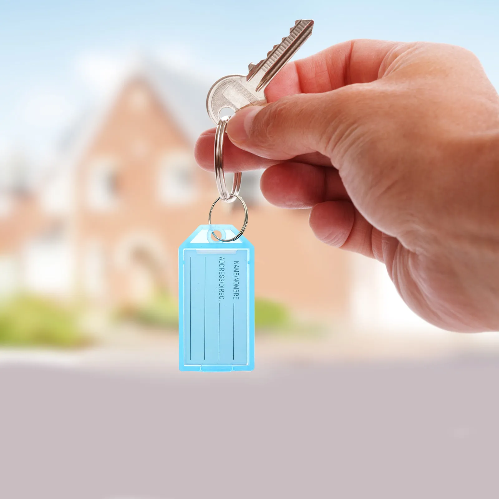 

30Pcs Colorful Label Tags Premium Plastic Key Identifiers for Keys Cards Dog Tags Arts Crafts Key Chain Tag Multipurpose Use