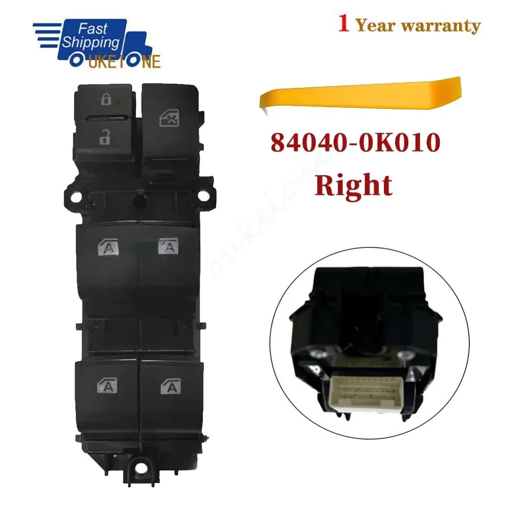 

84040-0K010 For Toyota Fortuner Hilux 4Runner 4 Runner Truck Innova Kijang ZACE Front Right Electric Power Master Window Switch