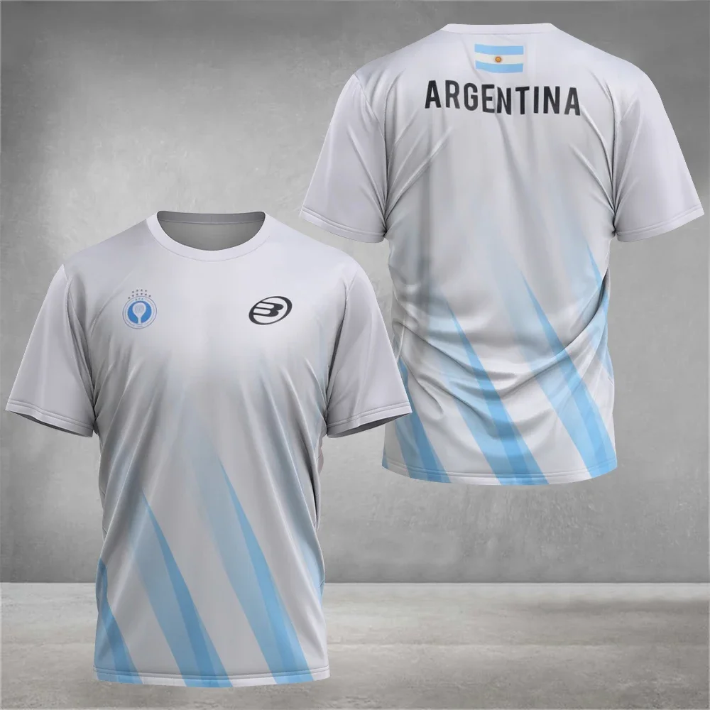 

2024 New Padel Element Print Quick-drying Short Sleeve Men's Tennis Breathable Wear Men's Ultra-thin Fitness T-shirt Casual Top