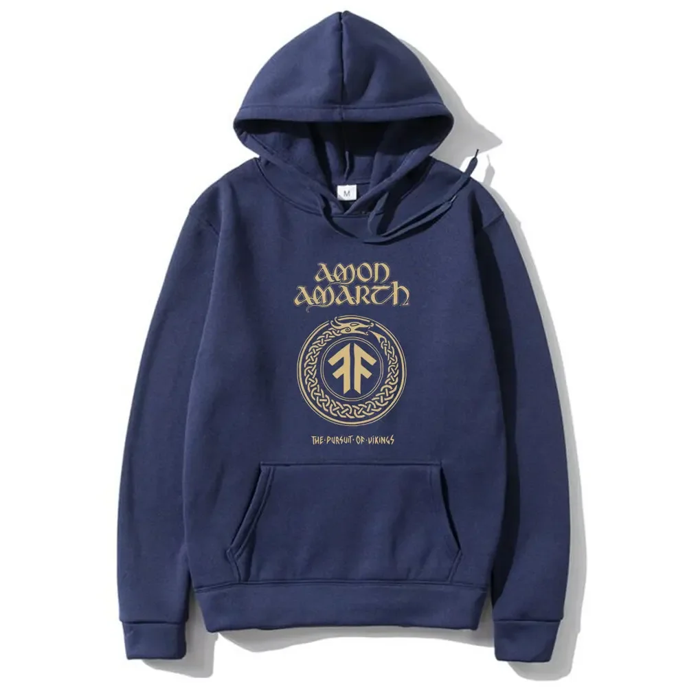 Rockband Amon Amarth Hoodie das Streben nach Vikkiings Pullover Dämmerung der Donner Gott Trainings anzug Herren übergroße Streetwear