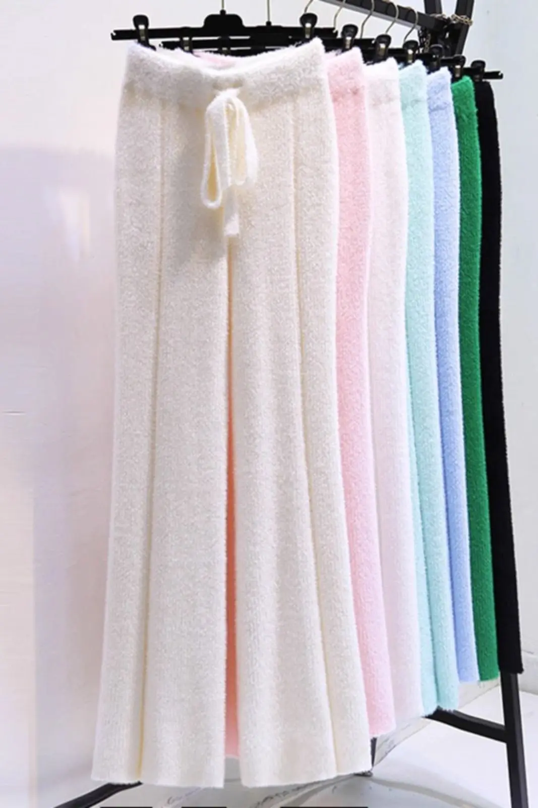 

Осень-зима, однотонные женские плюшевые теплые флисовые брюки, повседневные свободные женские удобные спортивные штаны с высокой талией на шнурке CQ89