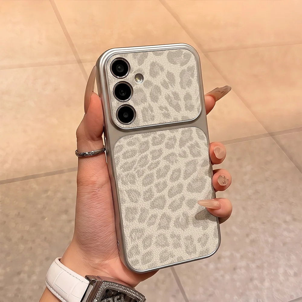 Fashion Retro Leopard Print Leather Phone Case For Samsung A57 A56 5G A55 A17 A27 A37 A07 A54 A53 A35 A34 A26 A25 A06 Case Cover
