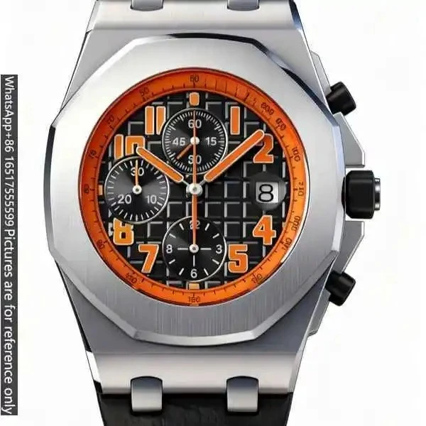 42mm Modern Minimalist Mens Luxury Watches Matte High Density 904L Steel Quartz Movement Multi Functional Dial Wear Resistant
