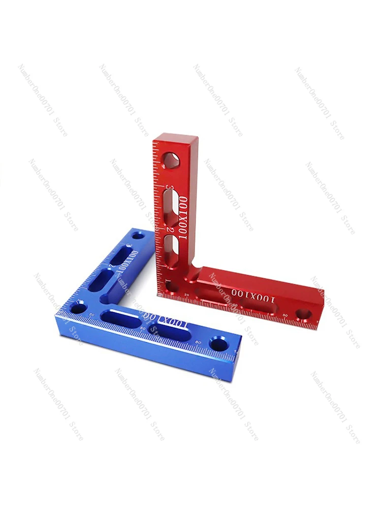 Aluminum Alloy L-Square Fixing Clip Installation Fixed Suit 90 Degrees Backseat Woodworking