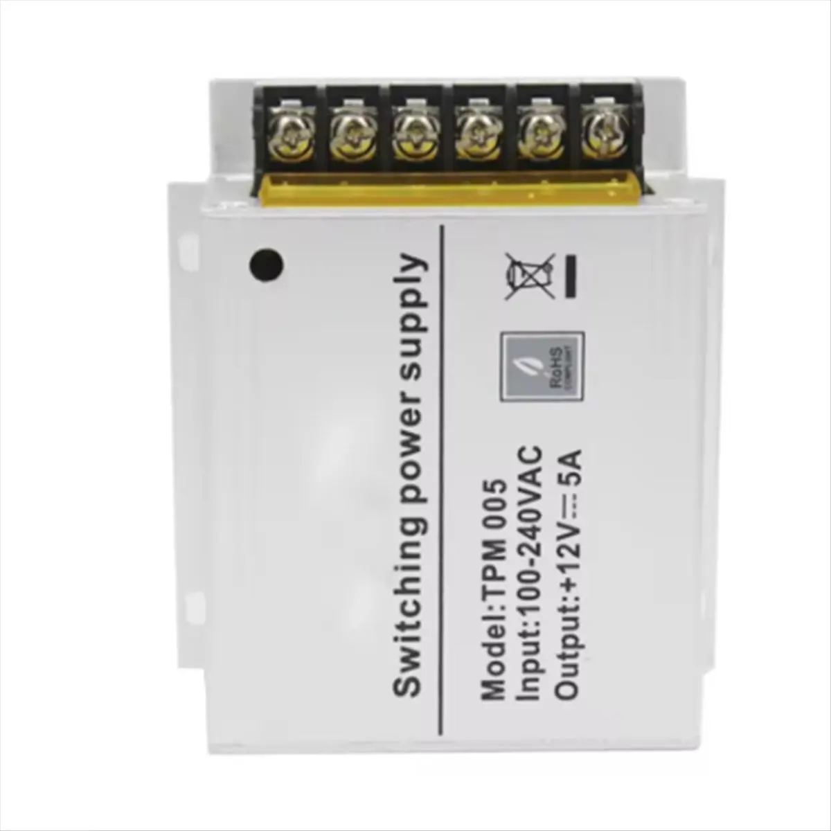 [DTC4]Mini Access Control Power Supply DC 12V 5A Aluminum Alloy Power Adapter Professional AC 100-240V Voltage Converter