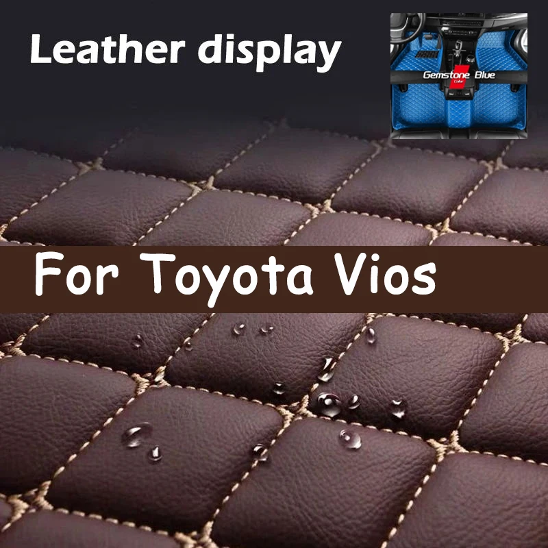 

Car Mats For Toyota Vios Belta Yaris Sedan Limo XP90 2008~2012 Auto Carpet Rugs Leather Mat Waterproof Floor Pad Car Accessories