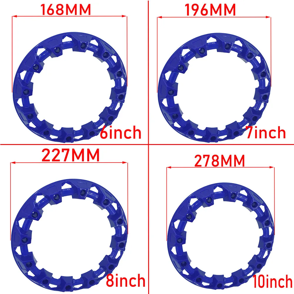 6 Inch 7inch 8 Inch 10inch ATV Wheel Trim Hub Protection Decor Rim Cap Vehicle All Terrain Wheel Plastic Cover
